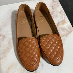 Aerosole Women's Loafer in Tan Faux Leather - Brielle